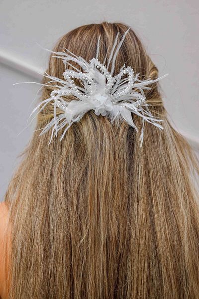 Turkuaz Accesoriu pentru păr de mireasă / Nuntă Nuntă Piatră albă Accesoriu pentru păr Otrişli cu perle