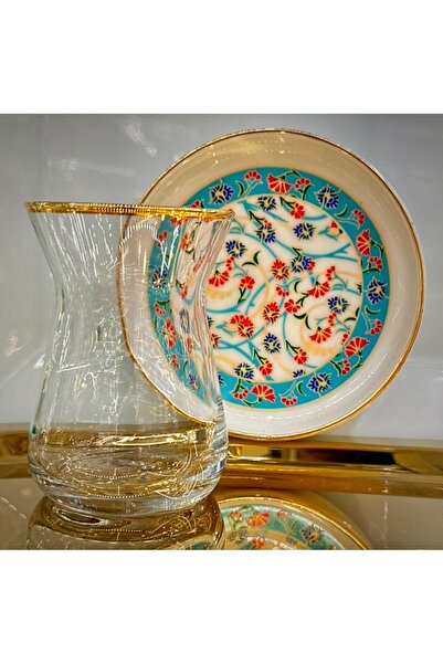 DUKKANI ISTANBUL 18 Piece Mirra Cup Tea Cup Set