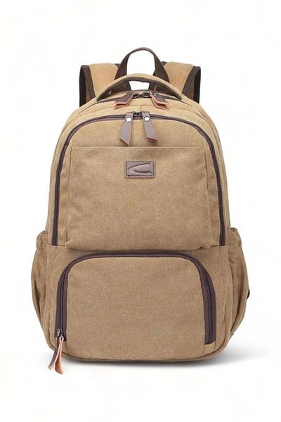 CACTİVE Cactive Canvas Light Brown Unisex Backpack Ctv1313