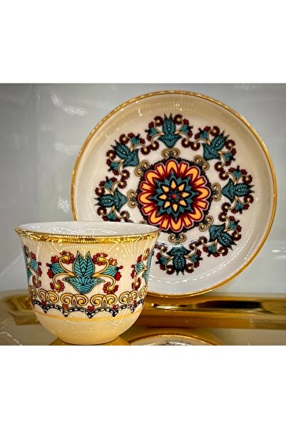 DUKKANI ISTANBUL 18 Piece Mirra Cup Tea Cup Set