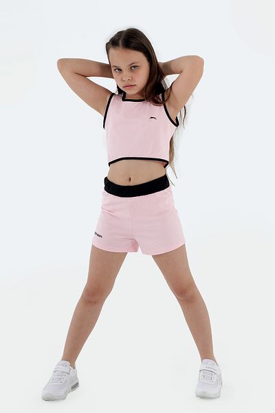 Slazenger Ροζ Desta Κοριτσίστικο Κάτω και Επάνω Σετ