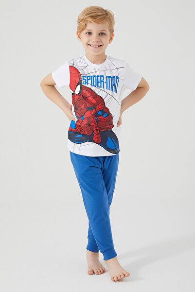 SPIDERMAN Pijamale Băieți - Spider Man D4757-3 Alb