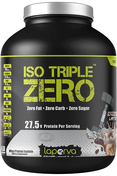 Laperva بروتين مصل اللبن Iso Triple Zero Next Generation، لاتيه إسباني، 4 رطل