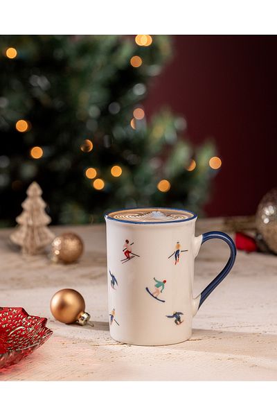 Madame Coco Reve Emilo Mug - White/Blue - 280 ml