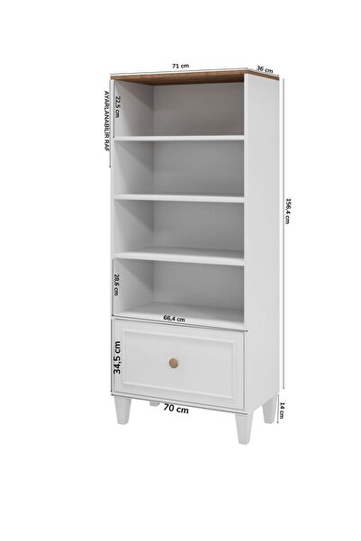 VENATTO SMART KİTAPLIK %100MDF)