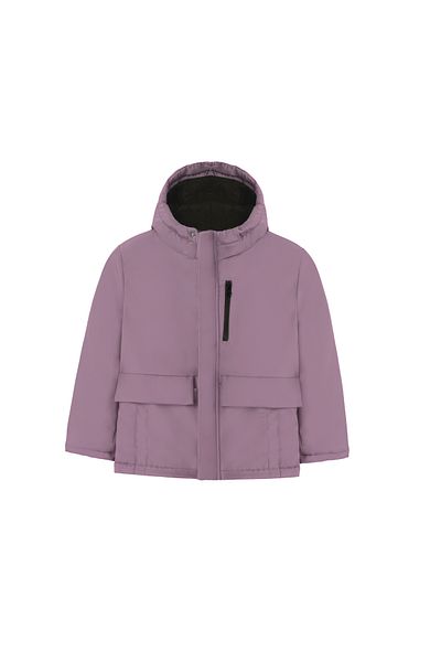 Staristan Lilac Coat with Fur Inside for Girls - Waterproof and Windproof, Hooded, 3 Pocket Winter Parka