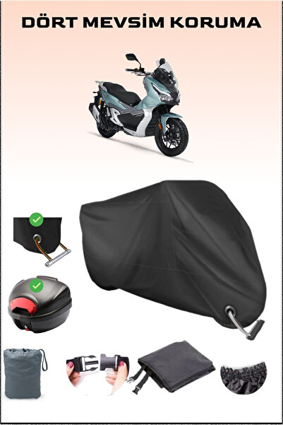 Breen Siyah Rks Freccia 150 Için Arka Çanta Ve Kilit Uyumlu Motosiklet Branda, Güvenli