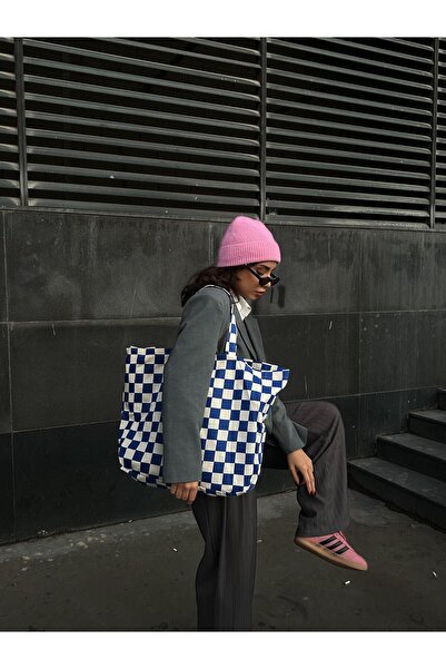 minaaise Сумка з великим принтом Saks Dama з канвасу