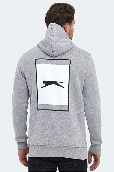 Slazenger Buster ανδρικό φούτερ σε γκρι χρώμα