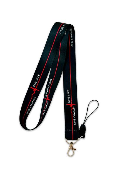 PABALAS One Life Heart Graphic Pattern Neck Lanyard Strap Name Badge Holder-Phone Strap