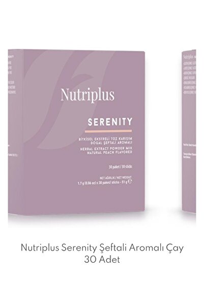 Nutriplus serenity şeftali aromalı çay