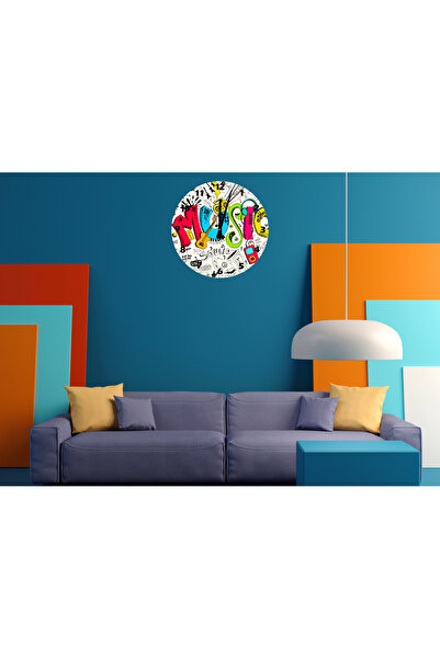 Ti Play Tİ-PLAY MUSICA ESTE CULOARE 30X30CM CEAS DE PERETE MODERN DECORATIV A...