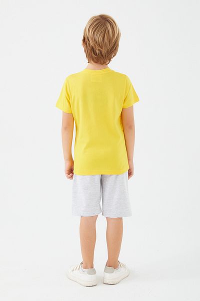 Batman Mask Yellow Boy Bermuda Suit