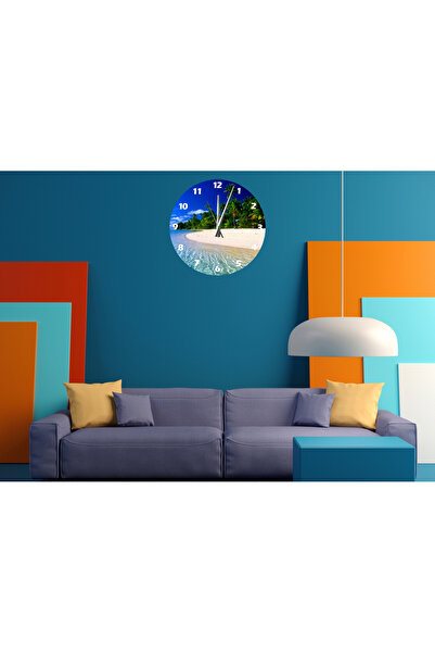 Ti Play Tİ-PLAY BERRAK DENİZ KUMSAL 30X30CM CEAS DE PERETE MODERN DECORATIV A...