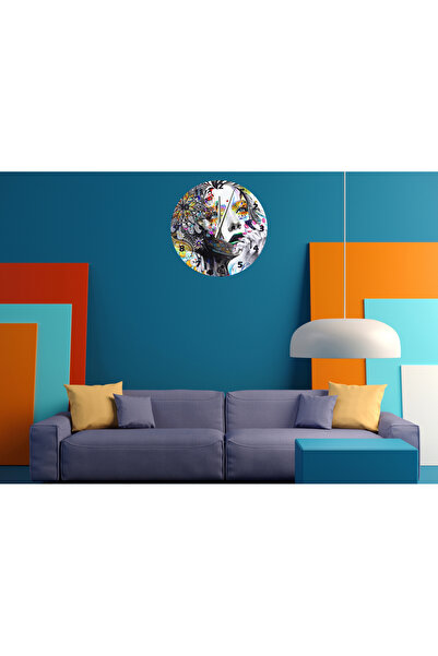 Ti Play Tİ-PLAY THINKING GIRL 30X30CM CEAS DE PERETE MODERN DECORATIV ACRILIC