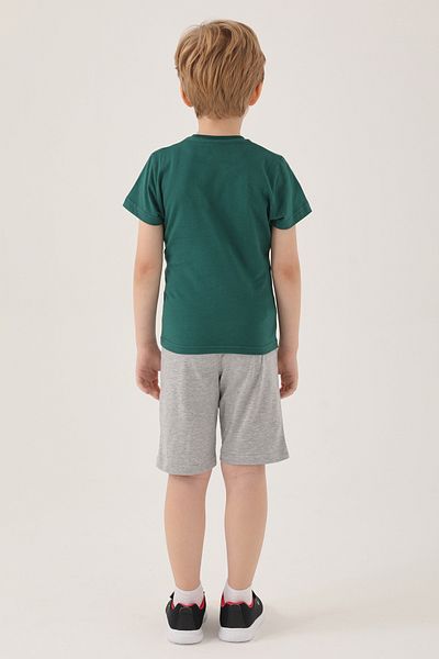 Mickey Mouse D4799-2 Boy's T-shirt - Dark Green