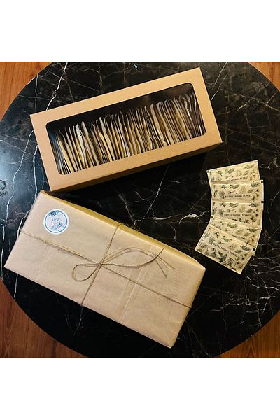 Islakmendilcim Single Use Kraft Wet Wipes in Special Box with Gift Package 85 Pieces