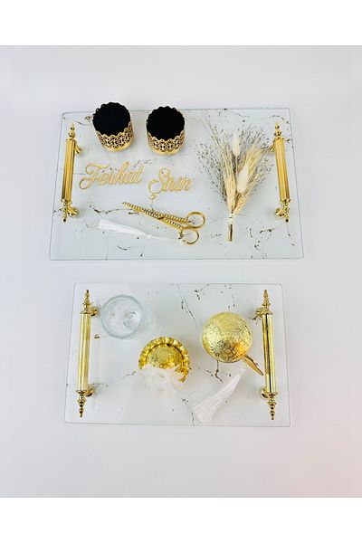 CyzHome Fidelity Transparent Patterned Promise Tray