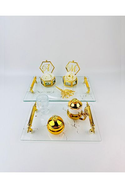 CyzHome Fidelity Transparent Patterned Promise Tray