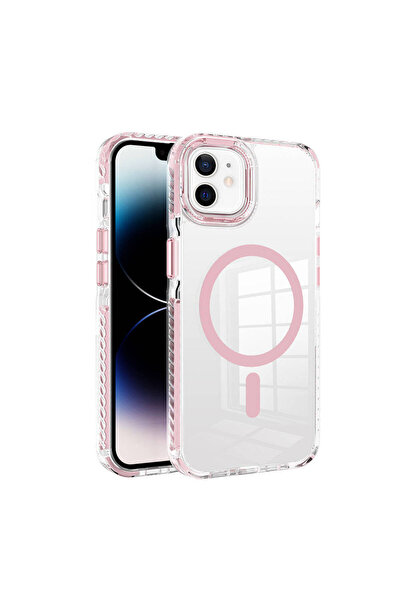 UnDePlus Apple iPhone 11 Kılıf Magsafe Uyumlu Airbagli Çift Renk Askı Aparatl...