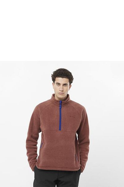 Salomon C22840 Chroma Fleece Pullov Hz Ανδρικό Fleece - Κόκκινο