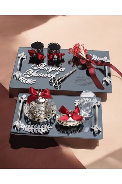 CyzHome Harmony Silver Promise Engagement Tray