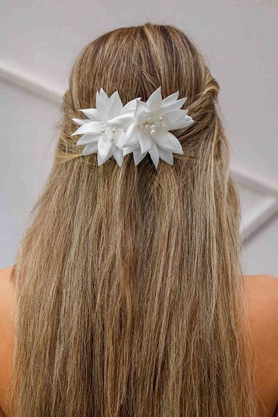 Turkuaz Accesoriu pentru păr de mireasă / Accesoriu pentru păr de nuntă cu perle florale