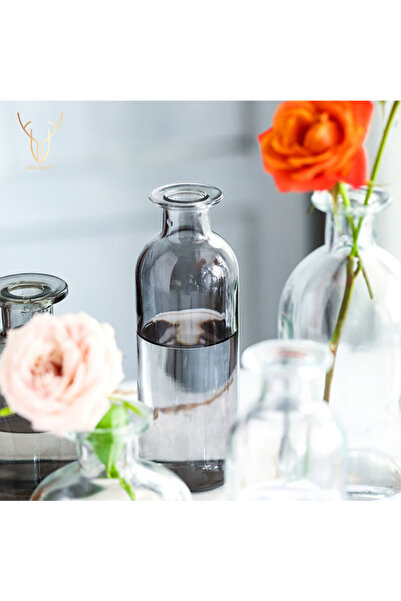 Ada Crafts Antrasit Simple Cam Vazo - Orta Boy