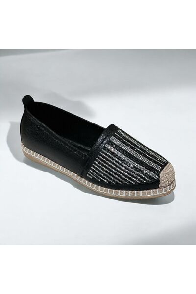 Kuum Women's Wicker Stone Detailed Espadrille Model