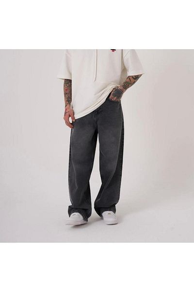 KOTOLOG Blugi largi Pofidi Vintage Washed