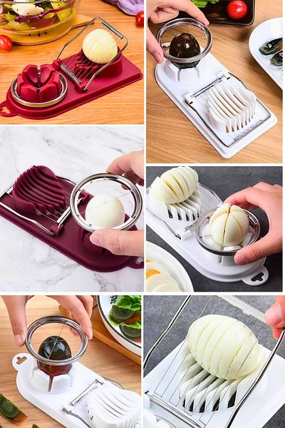 Vekorr Multifunctional Practical Egg Fruit Slicer Fast Even Cutting Apparatus