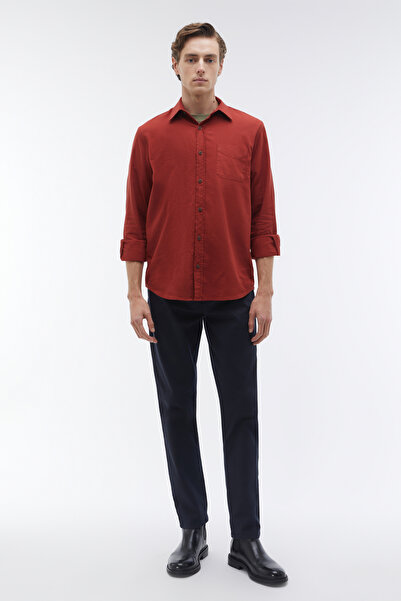 Mudo Regular Fit Single Pocket Long Sleeve Shirt