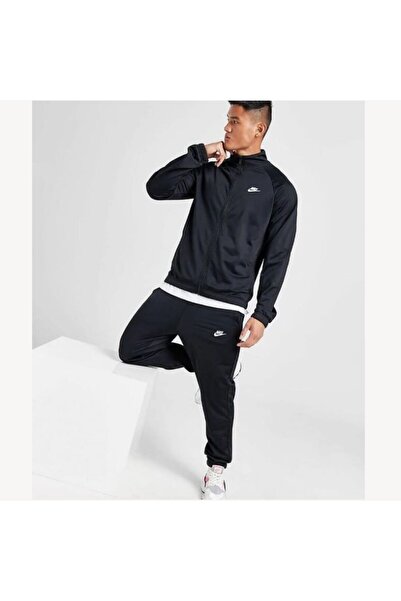 Nike FB7351-010 M Nk Club Pk Trk Suıt Erkek Eşofman Takımı Siyah
