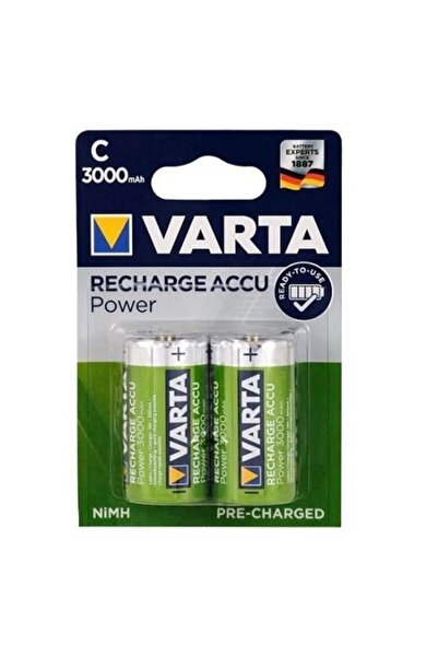 Varta Şarjlı Orta Boy Pil C Boy 3000 Mah Vrt.56714 2 Li