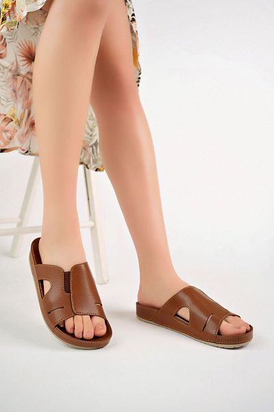 epaavm Tan Orthopedic Sole Slippers