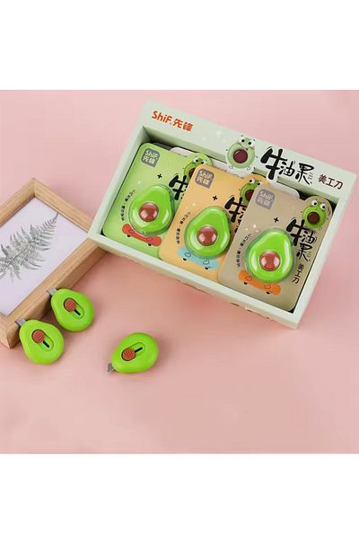 NaSaDAN 1 Piece Cute Avocado Mini Utility Knife - Falçata