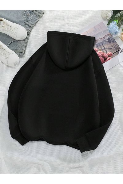 PALPİTO Φούτερ με κουκούλα Unisex Black Crescent με κουκούλα