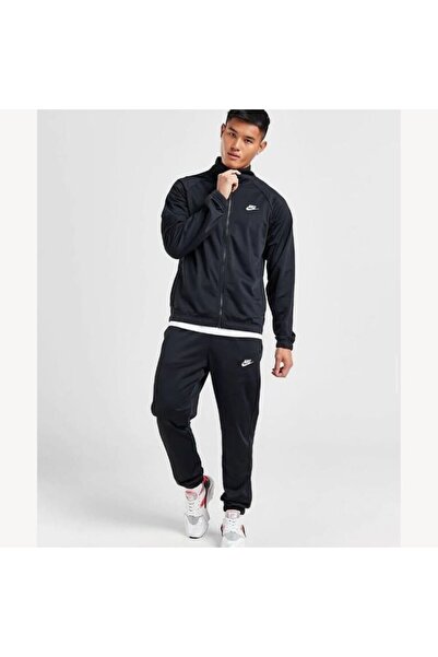 Nike FB7351-010 M Nk Club Pk Trk Suıt Erkek Eşofman Takımı Siyah