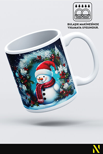 nilizma Christmas New Year Themed Snowman Mug Cup Mug 330 ml