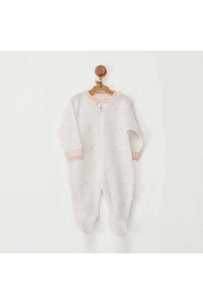 andywawa Ecru Baby Girl Jumpsuit Ecru