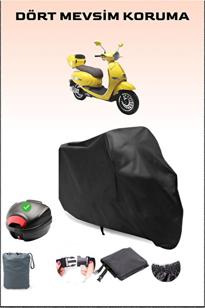 Breen Siyah Kuba Bluebird Motosiklet Brandası Arka Çanta Uyumlu