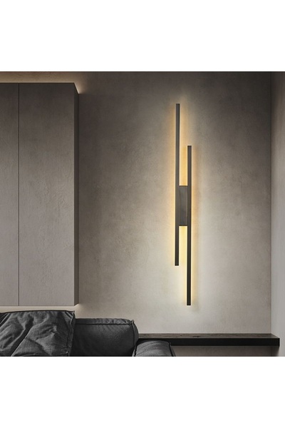 Lambadar Çift Nova Model Led Beyaz Işık Ultra Power Led Avize Salon Hol Yatak Odası Ledli Aplik Avize