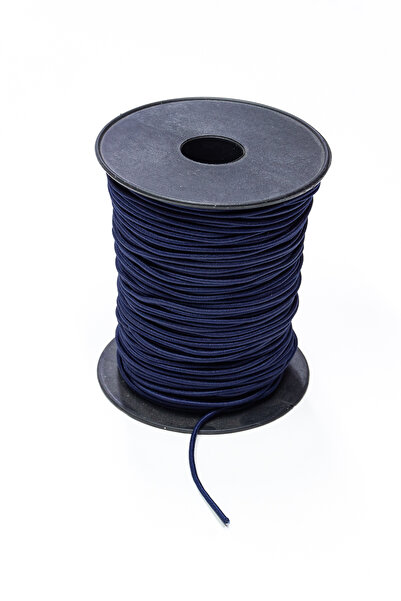 Dokumarkt 2 mm Yuvarlak Lastik İp - Lastik Kordon - Aksesuar Lastiği - 10 Metre
