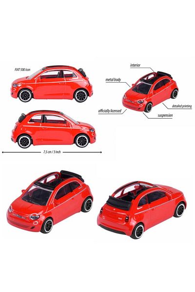 Majorette Fiat 500E Icon Premium 1/64 Street Cars