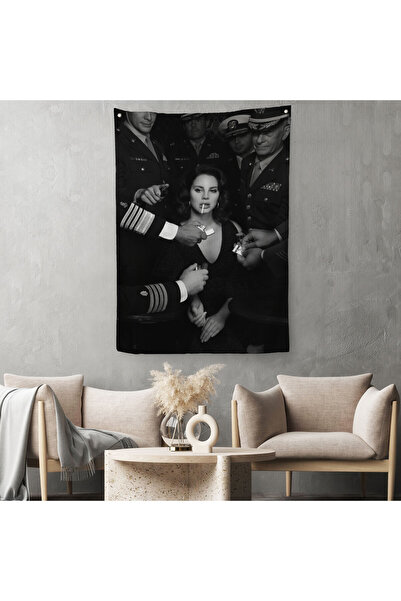 PAMUK'S DESİGN Lana Del Rey Dekoratif Duvar Örtüsü-Halısı-6372