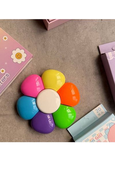 NaSaDAN Daisy Shaped Highlighter with 6 Colors