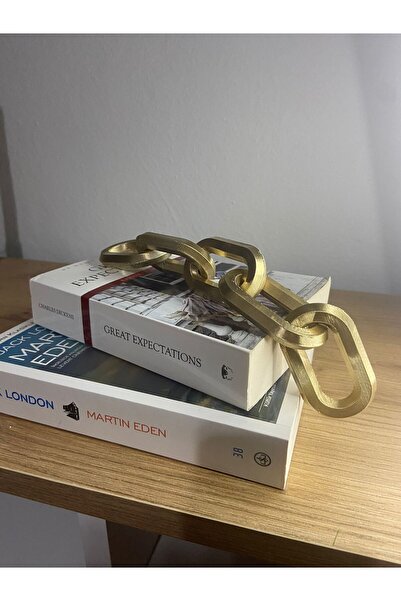 KayaTech Dekoratif Zincir - 5 Parçalı Tasarım, Altın Rengi Özel Üretim