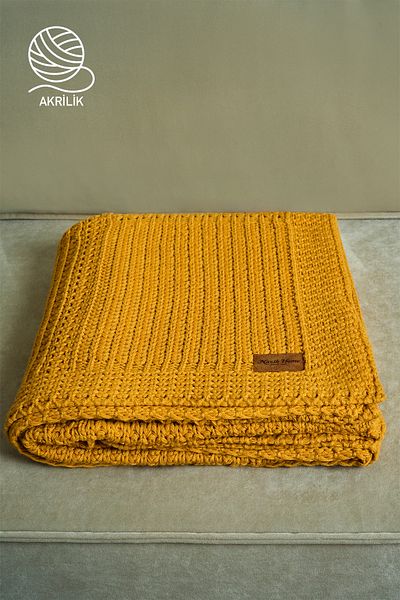 Nazik Home Simla Knitted Tv Blanket (130 X 150 cm)