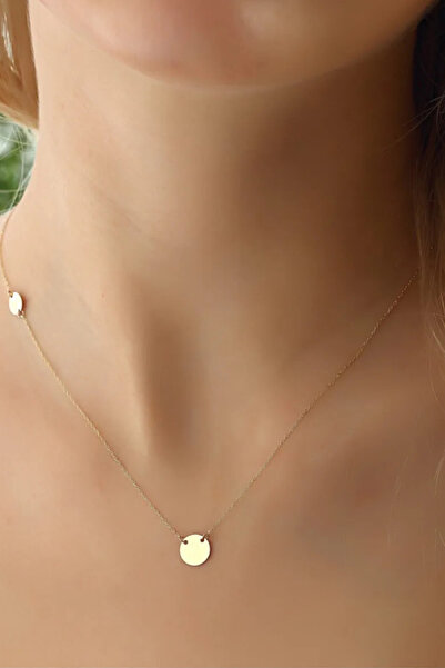 Glorria Altın Plaka Kolye