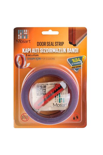Mosart Under Door Wind Preventing Transparent Thermal Insulation Tape 3 Meters. Dust, Cold and Insect Proof